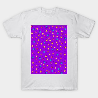 Retro Purple Geometric T-Shirt